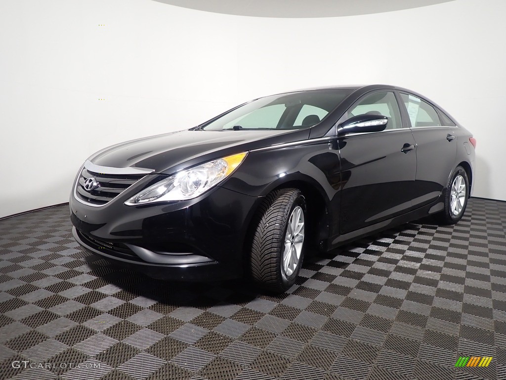 2014 Sonata GLS - Phantom Black Metallic / Gray photo #6