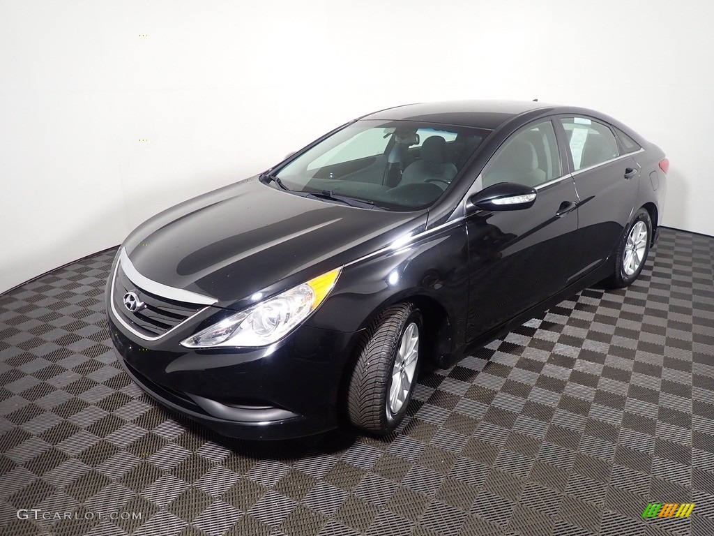 2014 Sonata GLS - Phantom Black Metallic / Gray photo #7