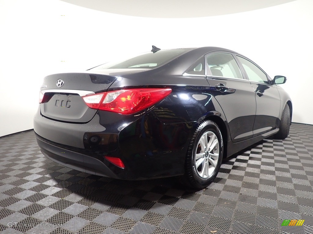 2014 Sonata GLS - Phantom Black Metallic / Gray photo #13