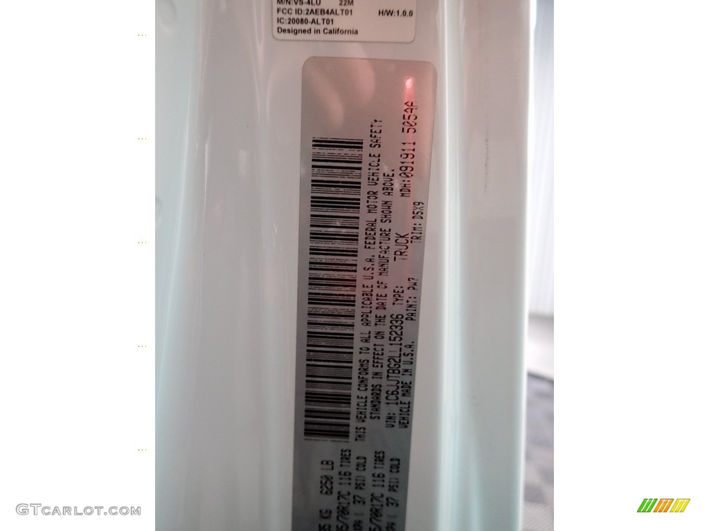 2020 Gladiator Rubicon 4x4 - Bright White / Black photo #29