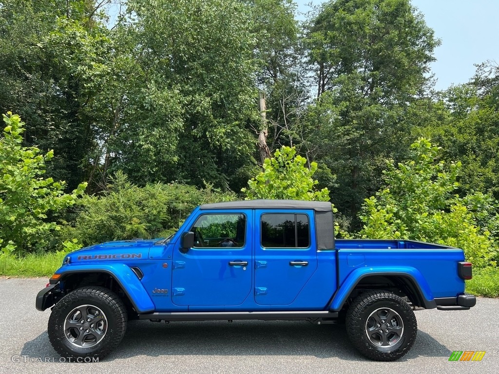 2023 Gladiator Rubicon 4x4 - Hydro Blue Pearl / Black photo #1