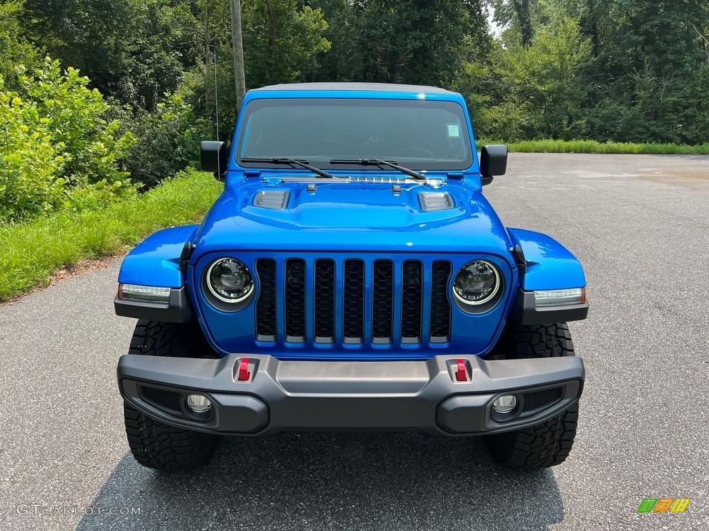 2023 Gladiator Rubicon 4x4 - Hydro Blue Pearl / Black photo #3