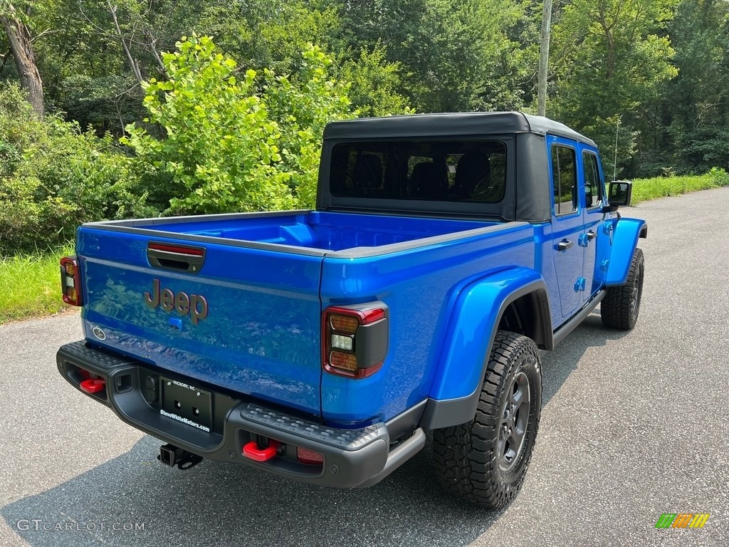 2023 Gladiator Rubicon 4x4 - Hydro Blue Pearl / Black photo #6
