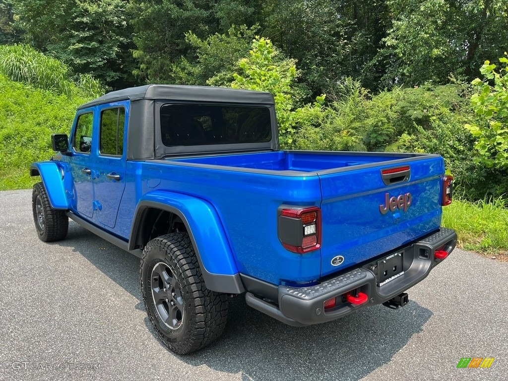 2023 Gladiator Rubicon 4x4 - Hydro Blue Pearl / Black photo #8