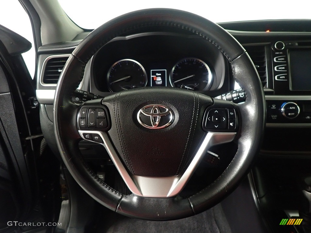 2015 Highlander XLE AWD - Attitude Black Metallic / Black photo #25