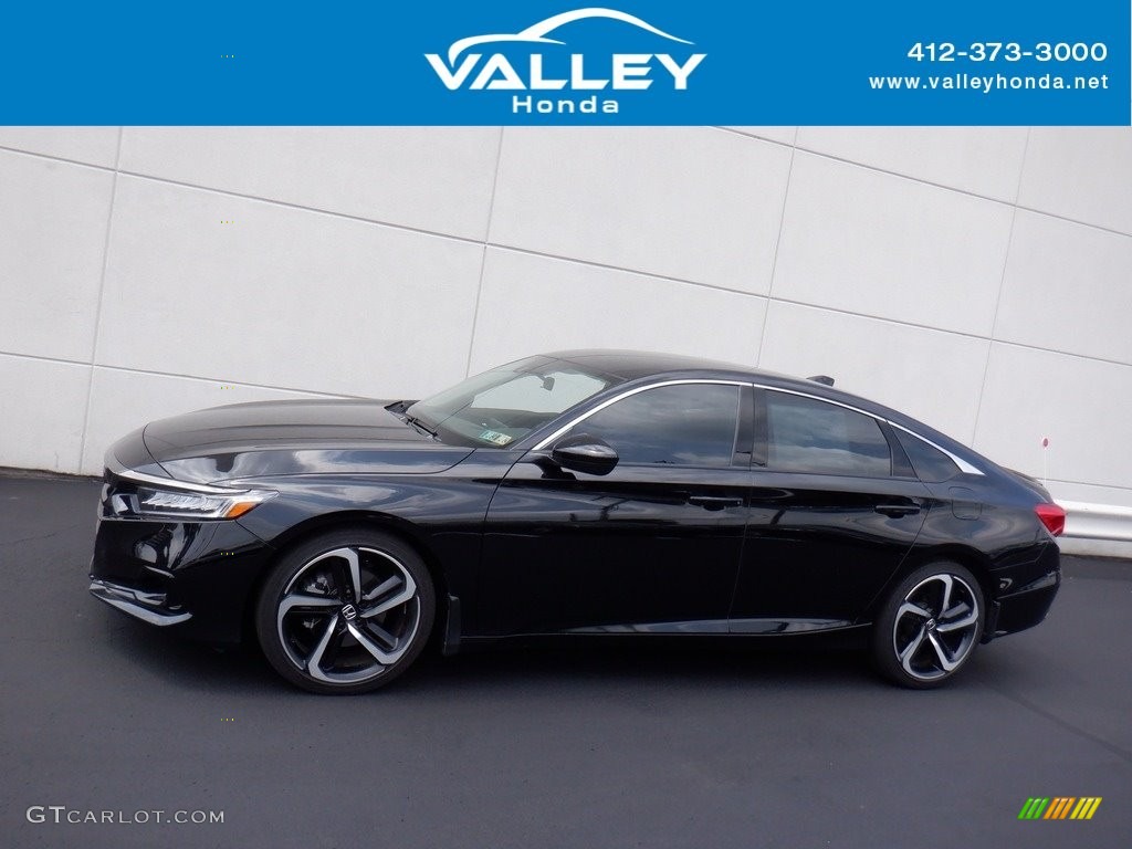 2021 Accord Sport SE - Crystal Black Pearl / Black photo #2