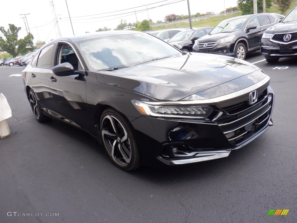 Crystal Black Pearl 2021 Honda Accord Sport SE Exterior Photo #146354483