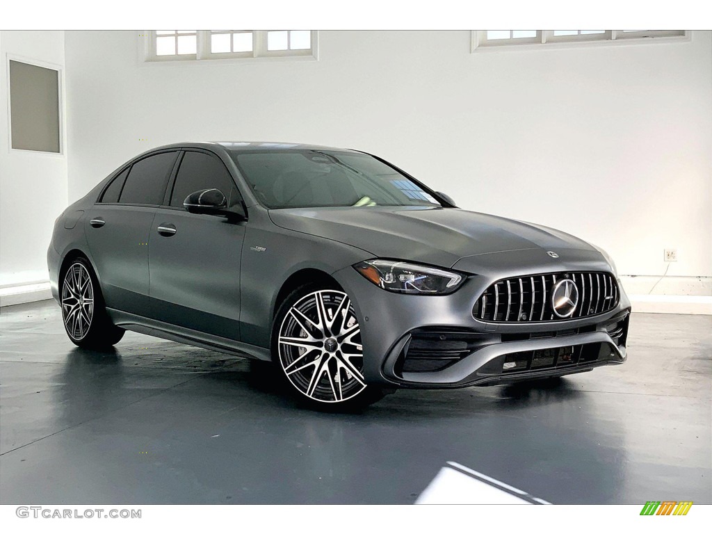 Selenite Gray Magno (Matte) 2023 Mercedes-Benz C 43 AMG 4Matic Sedan Exterior Photo #146355336
