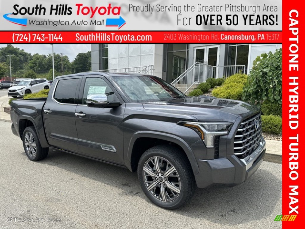 2023 Tundra Capstone CrewMax 4x4 - Magnetic Gray Metallic / Black/White photo #1