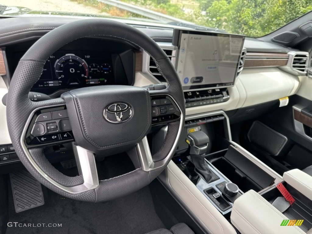 2023 Toyota Tundra Capstone CrewMax 4x4 Black/White Dashboard Photo #146355509