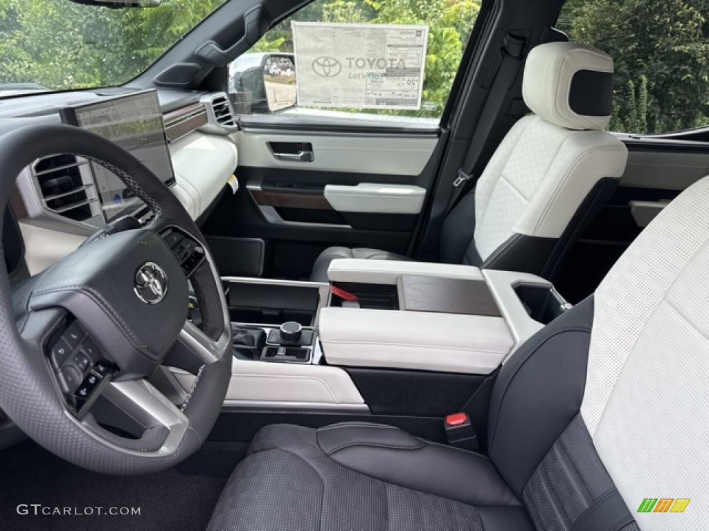 Black/White Interior 2023 Toyota Tundra Capstone CrewMax 4x4 Photo #146355528