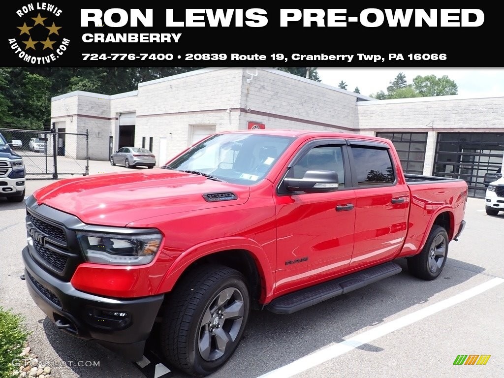 2021 1500 Built to Serve Edition Crew Cab 4x4 - Flame Red / Black photo #1