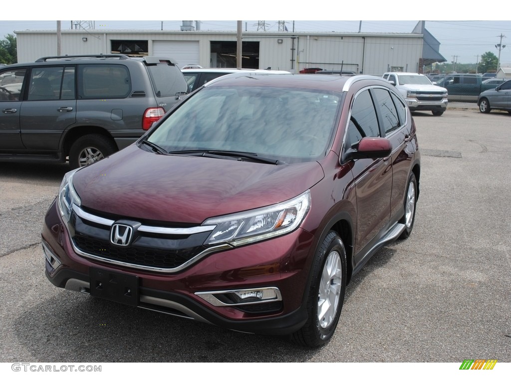 2016 CR-V EX-L - Basque Red Pearl II / Gray photo #1