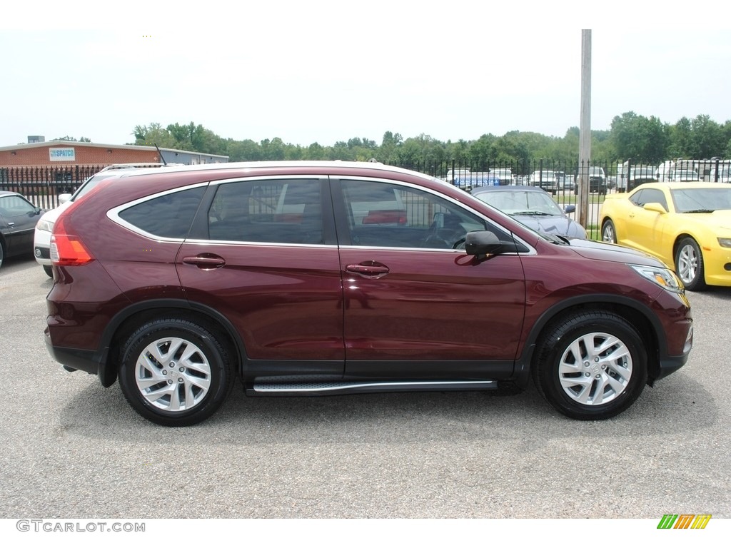 2016 CR-V EX-L - Basque Red Pearl II / Gray photo #6