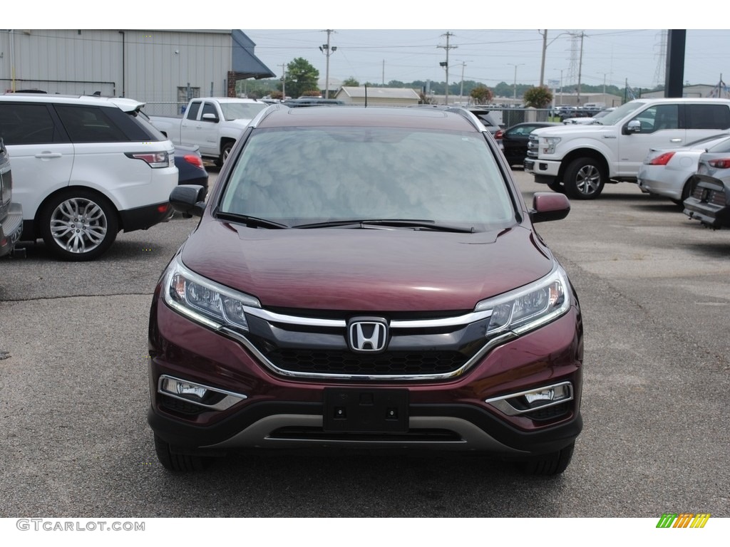 2016 CR-V EX-L - Basque Red Pearl II / Gray photo #8