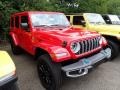 Front 3/4 View of 2024 Wrangler 4-Door Sahara 4xe Hybrid