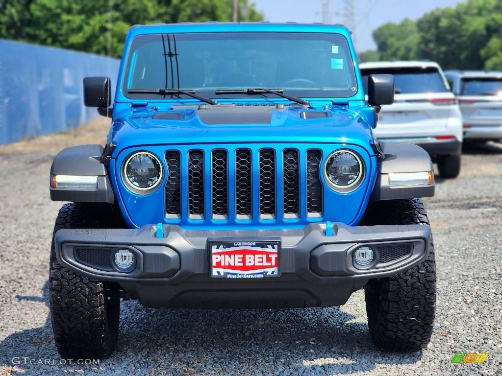2023 Wrangler Unlimited Rubicon 4XE Hybrid - Hydro Blue Pearl / Black photo #2