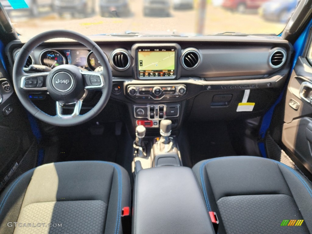 2023 Wrangler Unlimited Rubicon 4XE Hybrid - Hydro Blue Pearl / Black photo #7