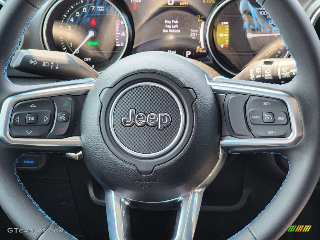 2023 Wrangler Unlimited Rubicon 4XE Hybrid - Hydro Blue Pearl / Black photo #9