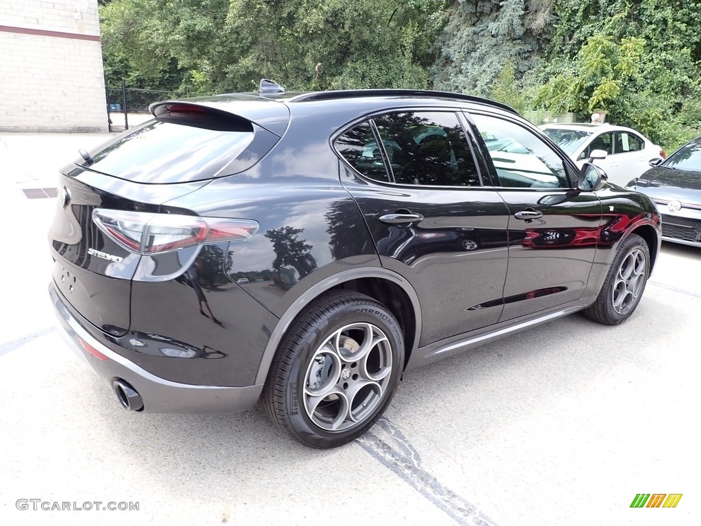 2024 Stelvio Ti AWD - Vulcano Black Metallic / Black/Chocolate photo #5