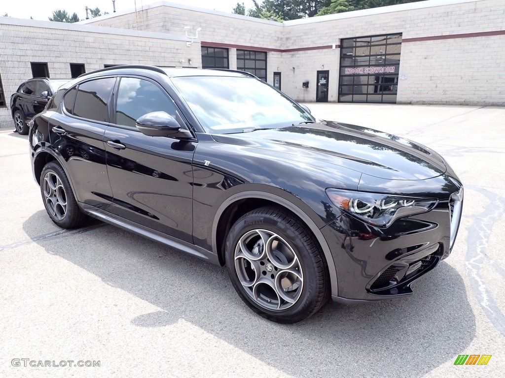 2024 Stelvio Ti AWD - Vulcano Black Metallic / Black/Chocolate photo #7