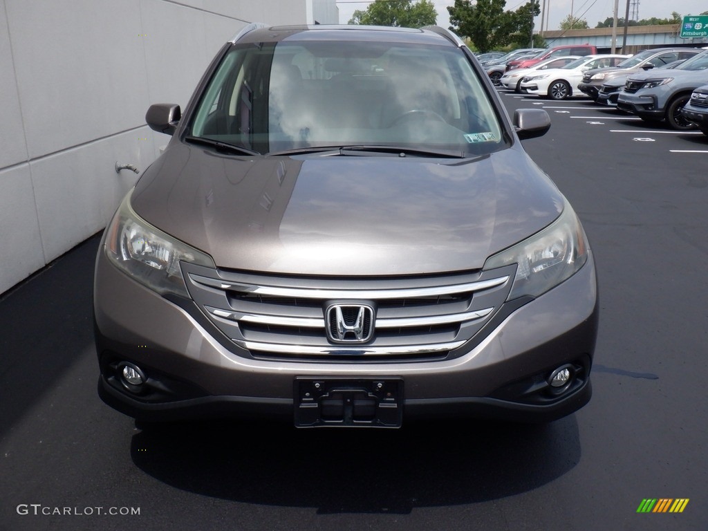 2012 CR-V EX-L 4WD - Urban Titanium Metallic / Black photo #6