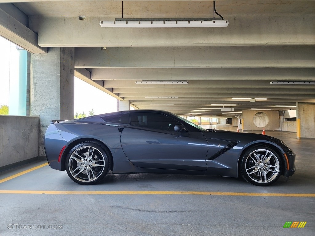 2014 Corvette Stingray Coupe Z51 - Cyber Gray Metallic / Brownstone photo #17