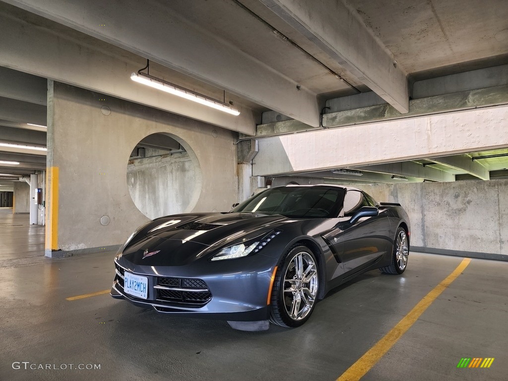 2014 Corvette Stingray Coupe Z51 - Cyber Gray Metallic / Brownstone photo #20