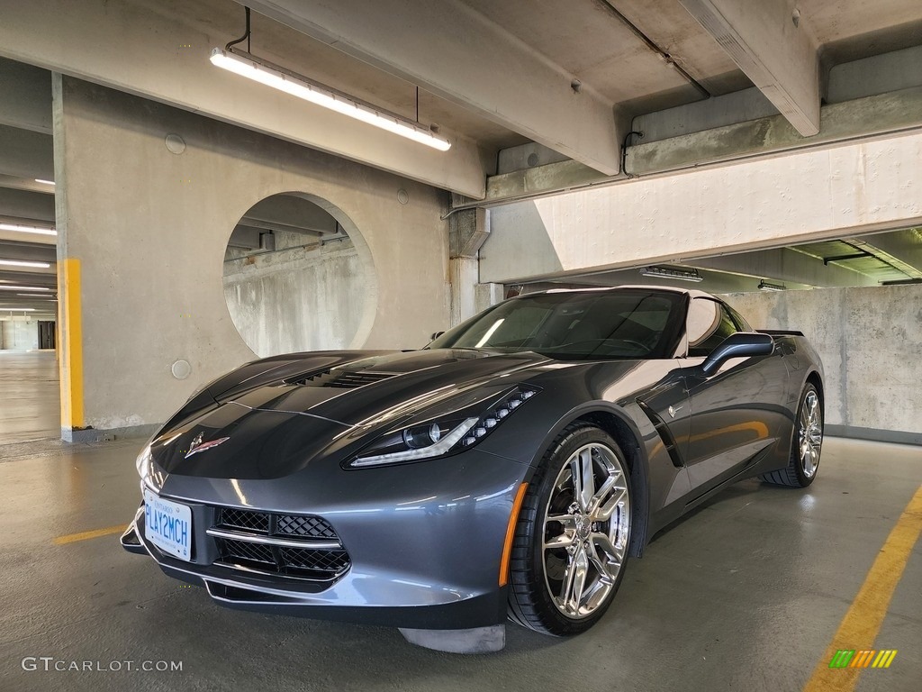 2014 Corvette Stingray Coupe Z51 - Cyber Gray Metallic / Brownstone photo #21