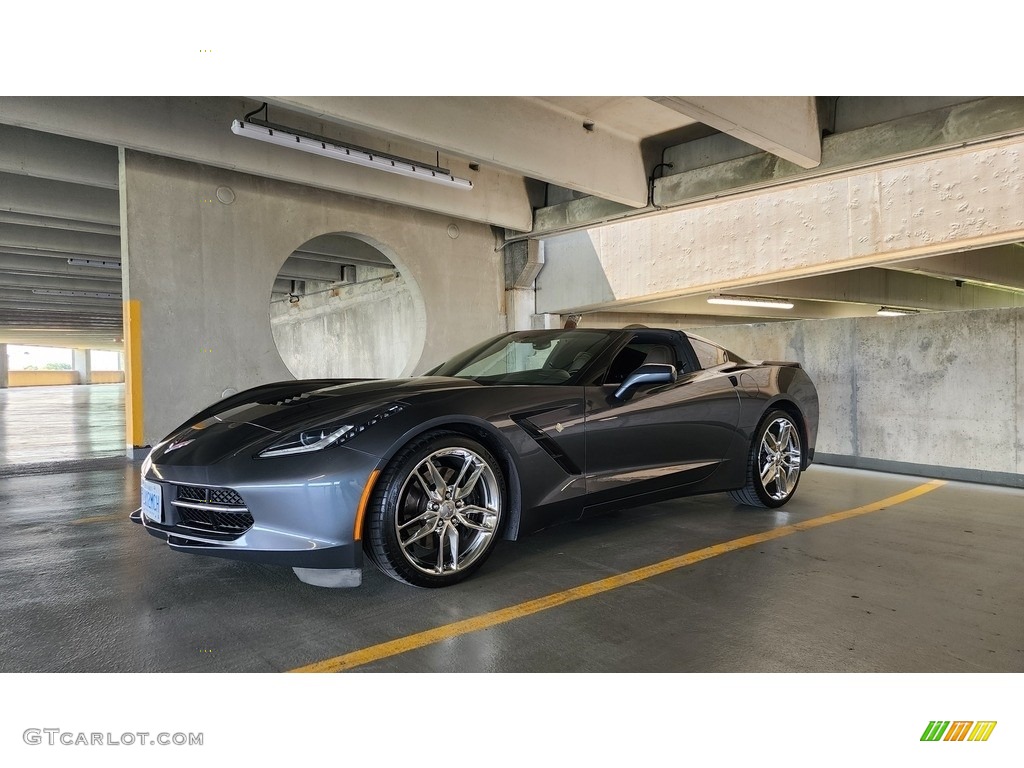 2014 Corvette Stingray Coupe Z51 - Cyber Gray Metallic / Brownstone photo #26