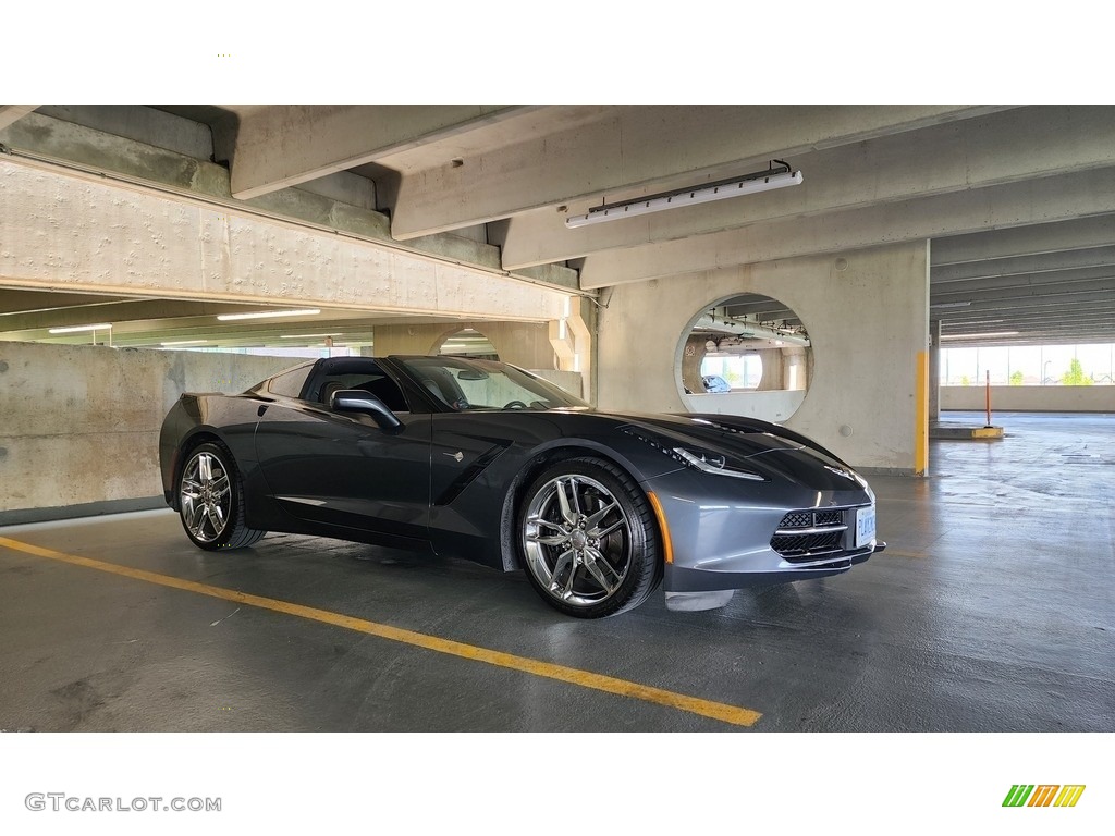 2014 Corvette Stingray Coupe Z51 - Cyber Gray Metallic / Brownstone photo #27