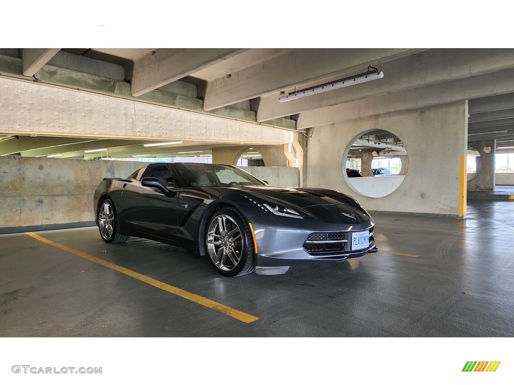 2014 Corvette Stingray Coupe Z51 - Cyber Gray Metallic / Brownstone photo #28