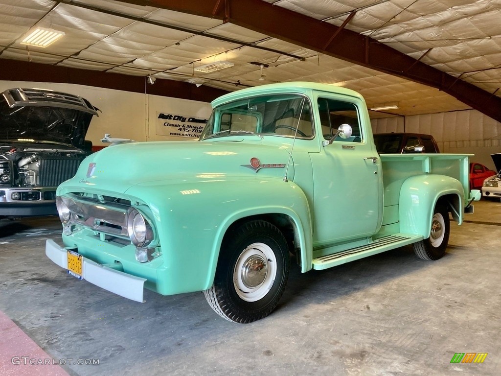 Light Green 1956 Ford F100 Pickup Truck Exterior Photo #146361363