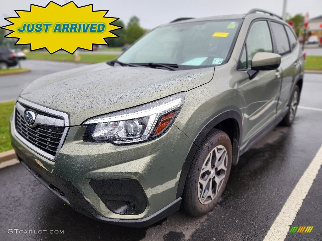 2019 Forester 2.5i Premium - Jasper Green Metallic / Gray photo #1