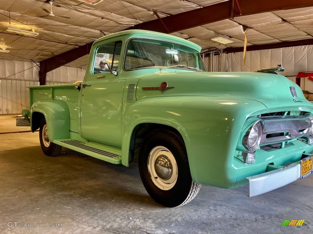 Light Green 1956 Ford F100 Pickup Truck Exterior Photo #146361462