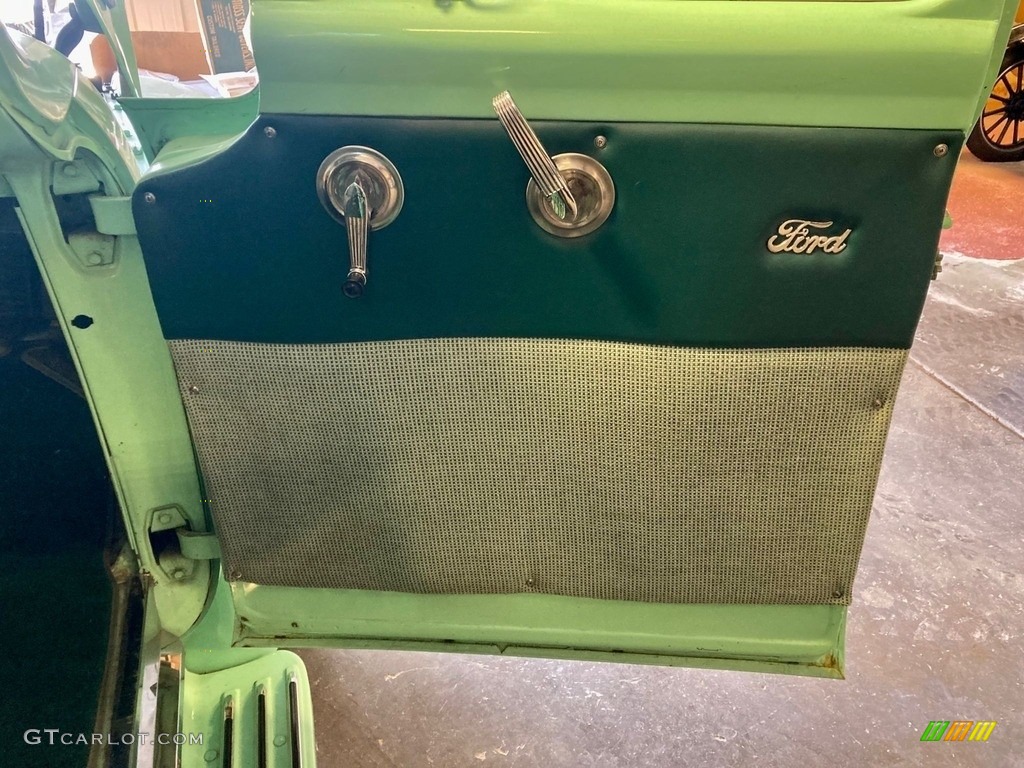 1956 Ford F100 Pickup Truck Green Door Panel Photo #146361594