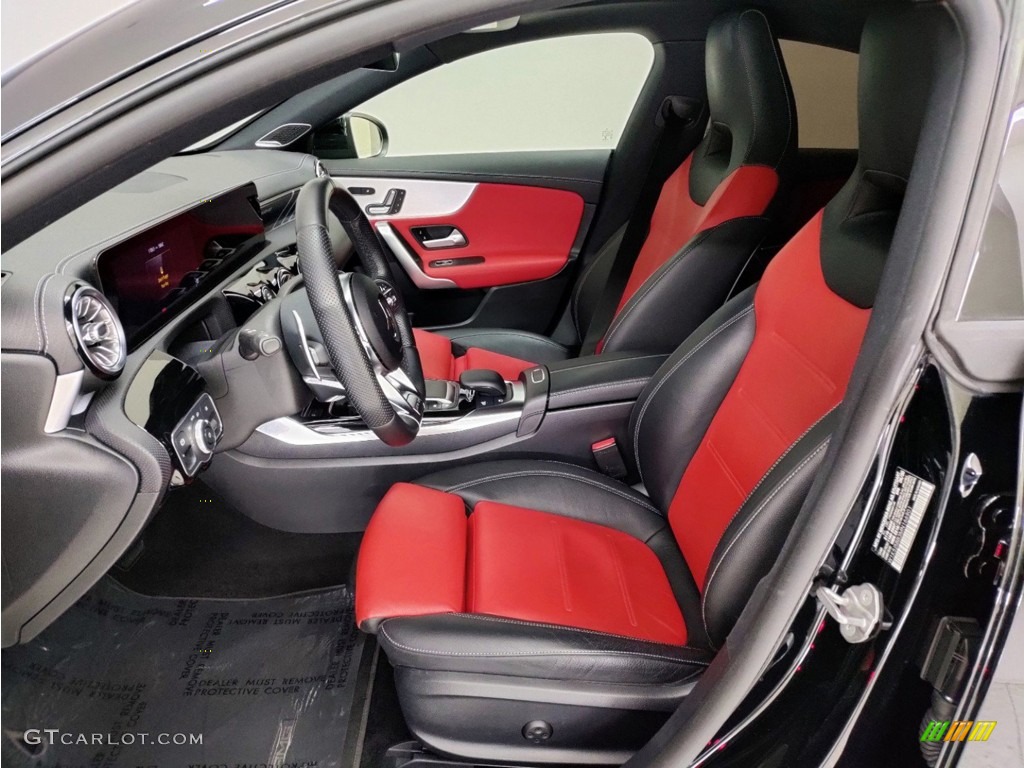 Classic Red/Black Interior 2021 Mercedes-Benz CLA AMG 35 Coupe Photo #146362431