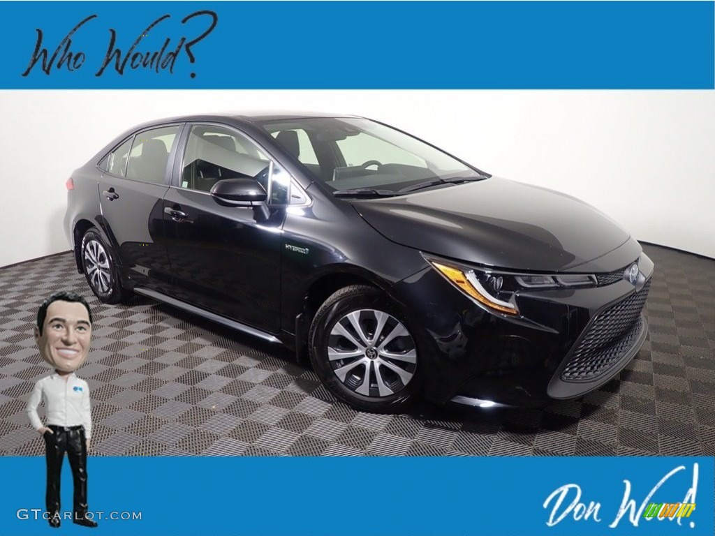 2021 Corolla Hybrid LE - Black Sand Pearl / Black photo #1