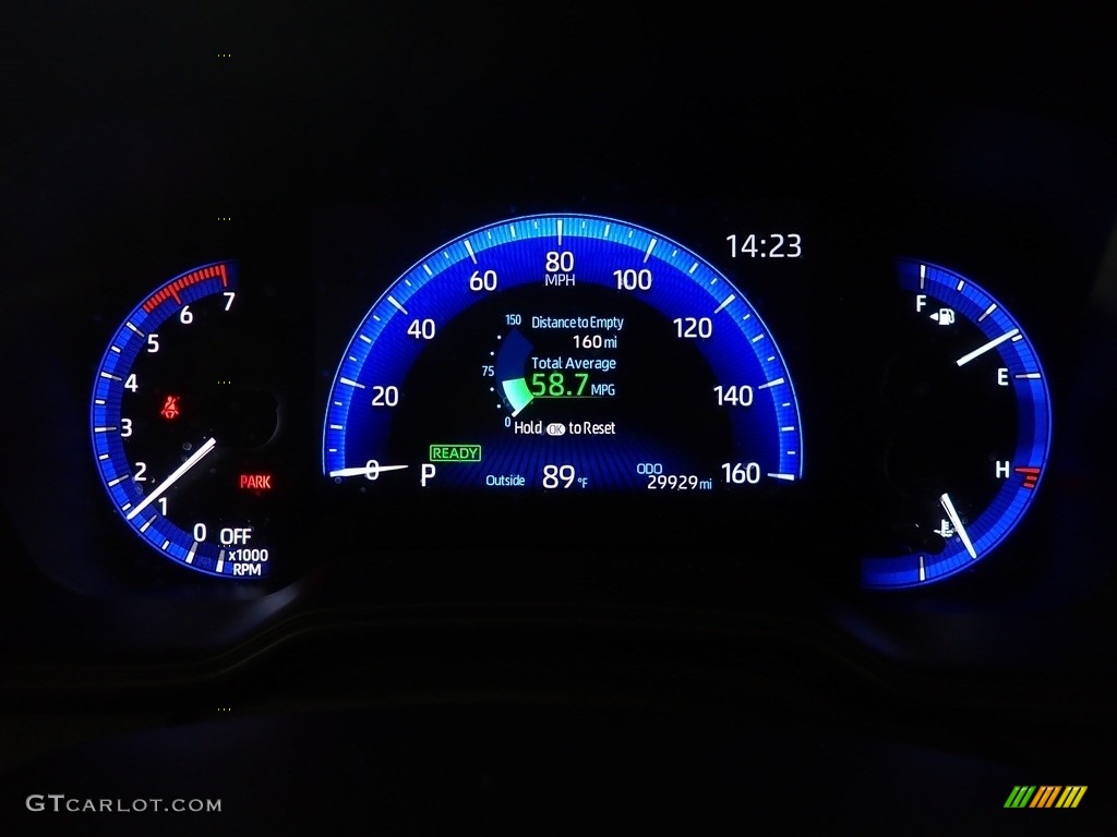 2021 Corolla Hybrid LE - Black Sand Pearl / Black photo #23