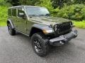 Sarge Green 2024 Jeep Wrangler 4-Door Willys 4x4 Exterior