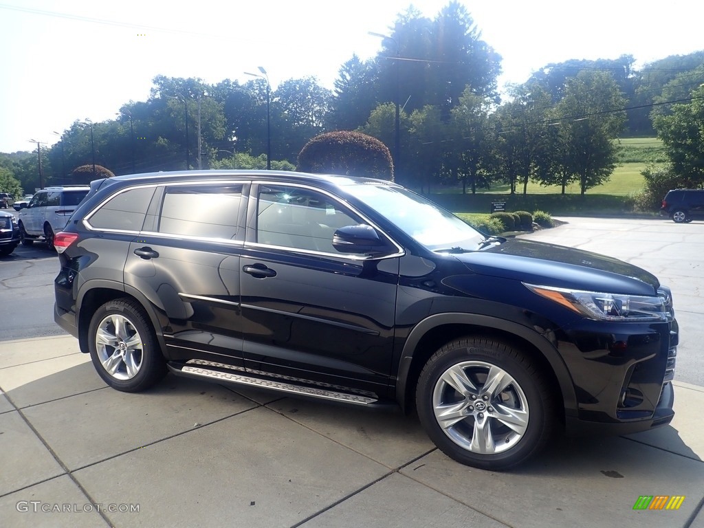 2017 Highlander Limited AWD - Midnight Black Metallic / Almond photo #7