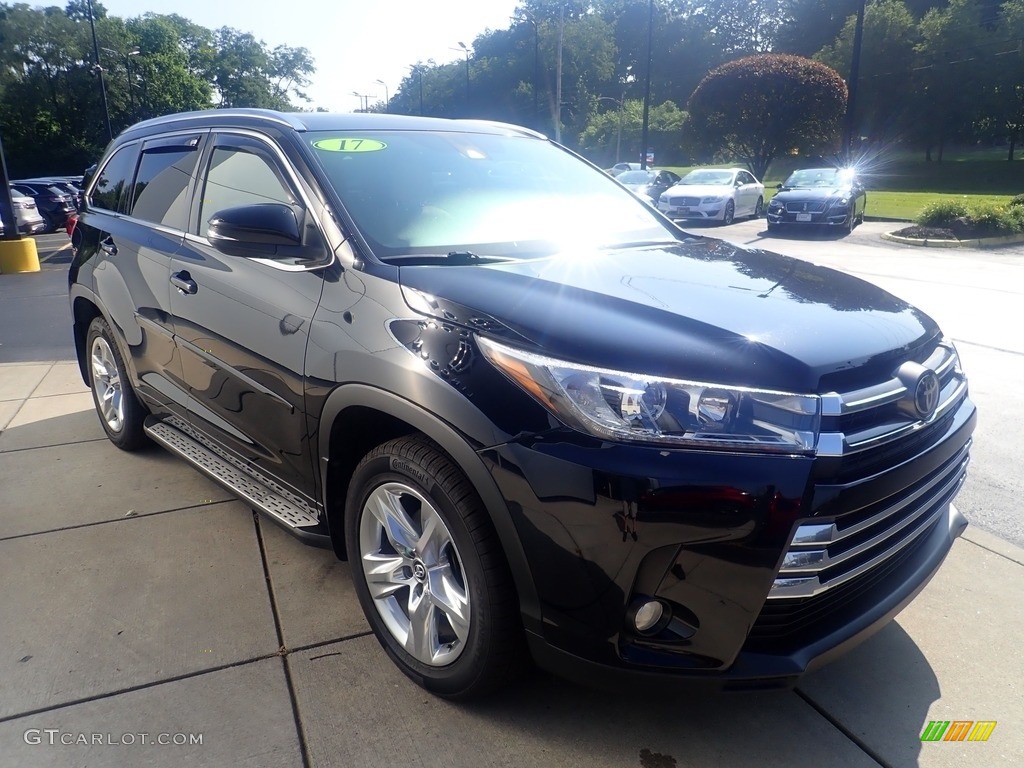 2017 Highlander Limited AWD - Midnight Black Metallic / Almond photo #8