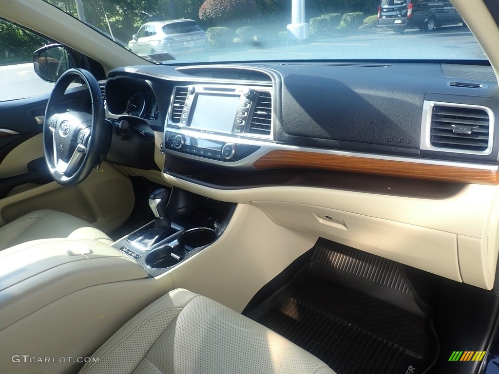 2017 Highlander Limited AWD - Midnight Black Metallic / Almond photo #12