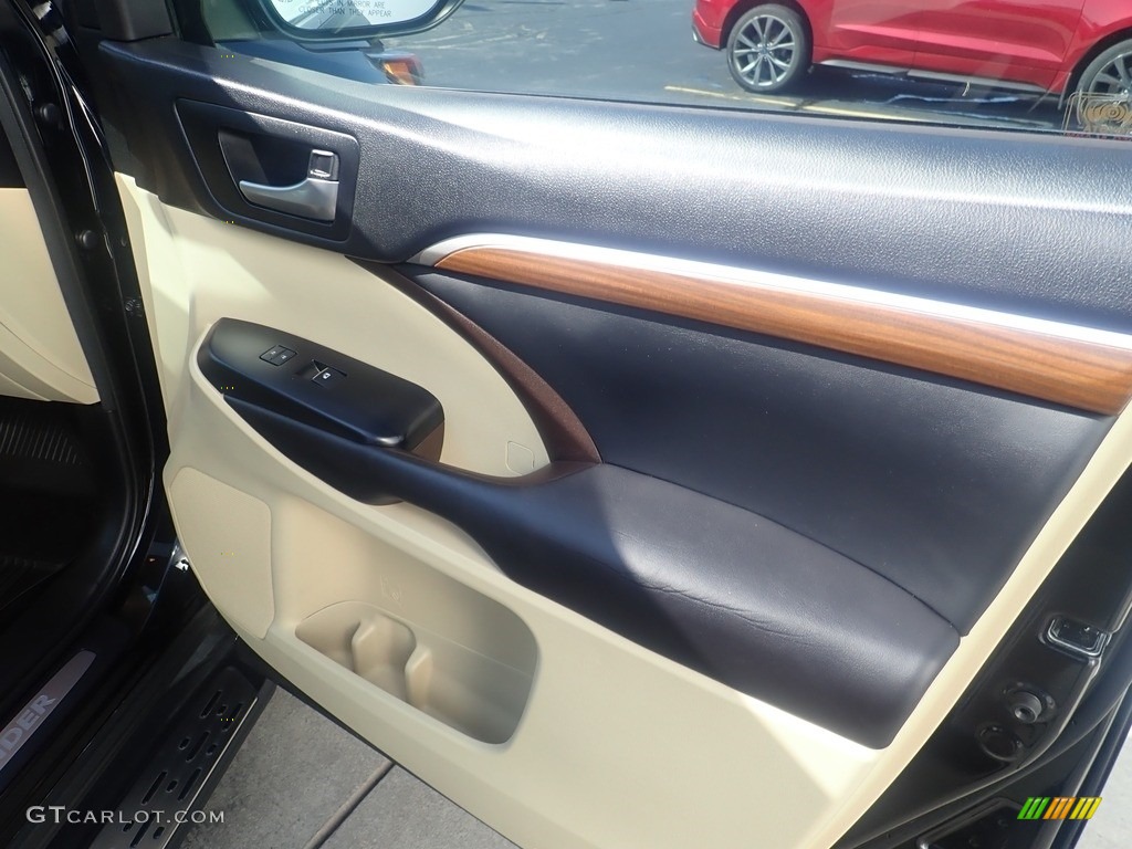 2017 Highlander Limited AWD - Midnight Black Metallic / Almond photo #13
