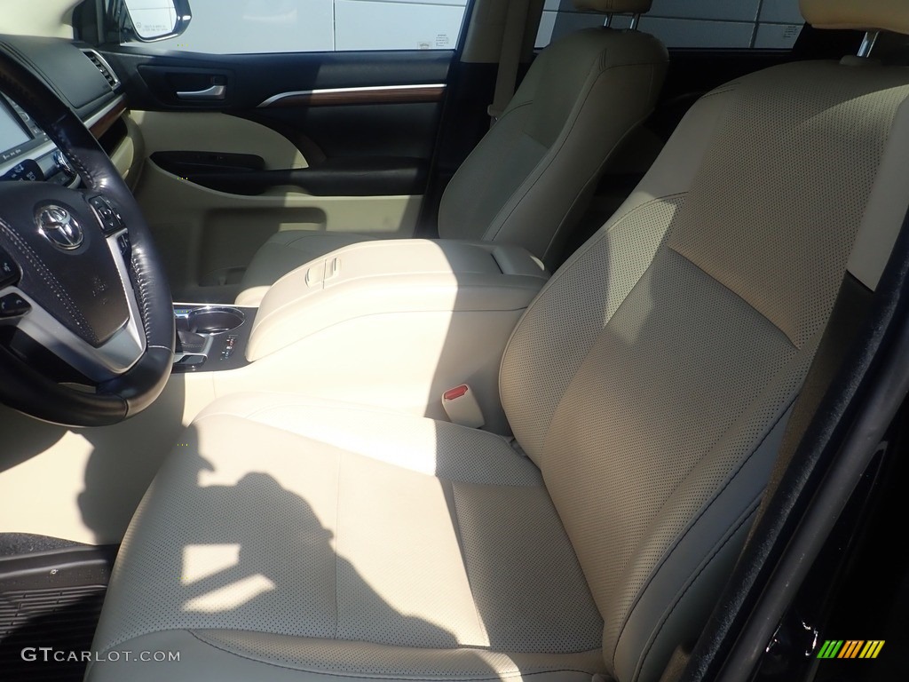 2017 Highlander Limited AWD - Midnight Black Metallic / Almond photo #15