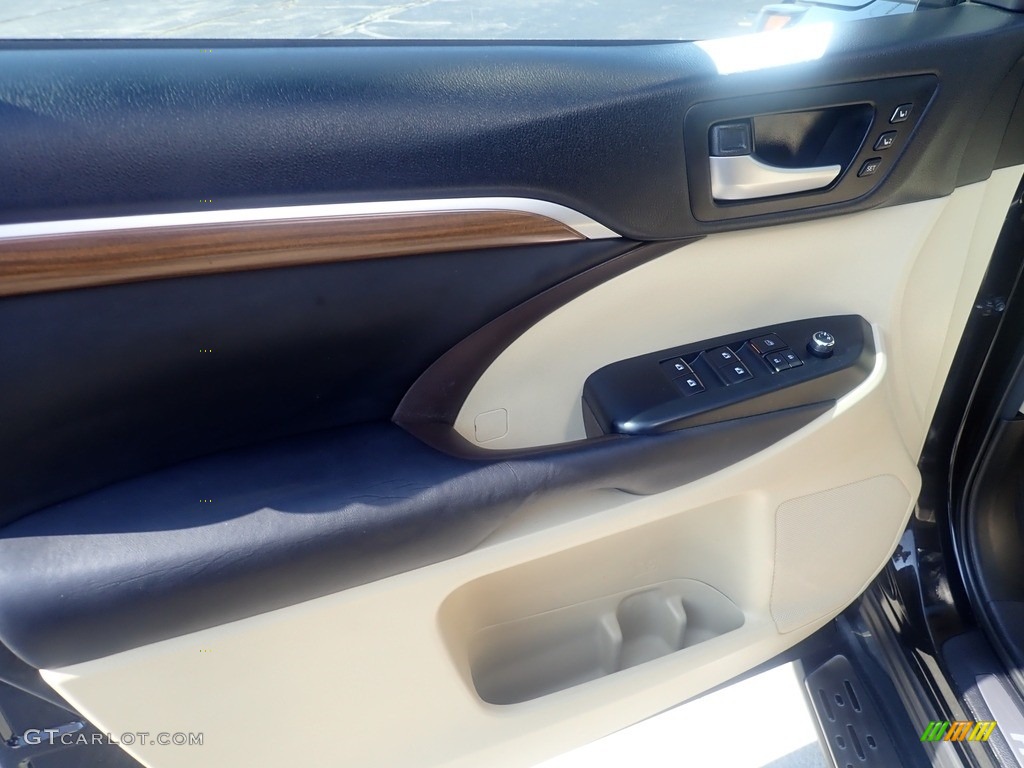 2017 Highlander Limited AWD - Midnight Black Metallic / Almond photo #19