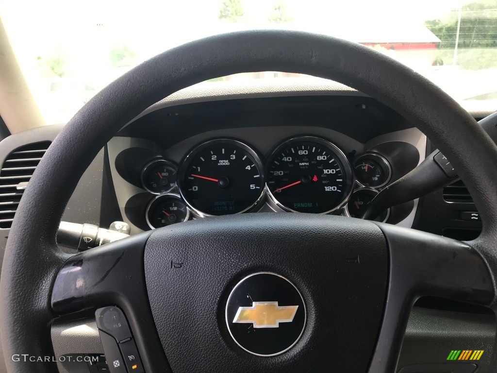 2011 Chevrolet Silverado 2500HD Regular Cab Dark Titanium Steering Wheel Photo #146364228