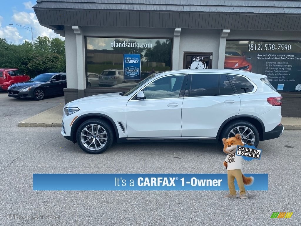 2019 X5 xDrive40i - Mineral White Metallic / Cognac photo #10