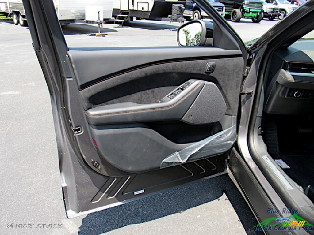 2023 Ford Mustang Mach-E GT eAWD Black Onyx/Copper Door Panel Photo #146364930