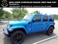 Hydro Blue Pearl 2024 Jeep Wrangler 4-Door Sahara 4xe Hybrid